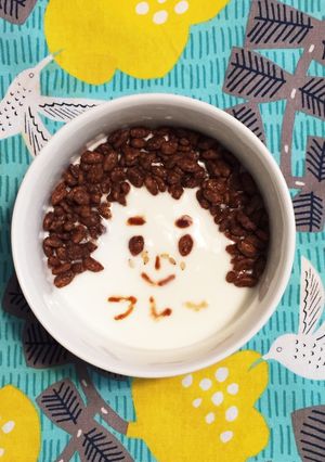 ヨーグルトアート そばかすガール♩-レシピのメイン写真