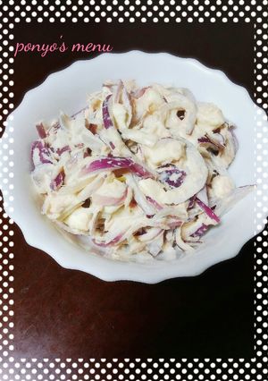 辛味がまろやかに　赤玉ねぎのサラダ-レシピのメイン写真