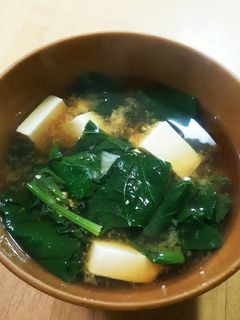 ほうれん草と豆腐★味噌汁-レシピのメイン写真