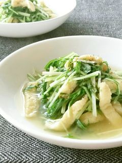 コンソメで!水菜の洋風煮びたし-レシピのメイン写真