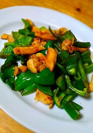 ピーマンと鶏胸肉の簡単☆オイスター炒め-レシピのメイン写真