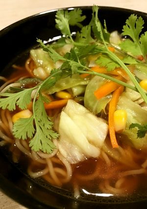 野菜たっぷりパクチー♡ラーメン-レシピのメイン写真