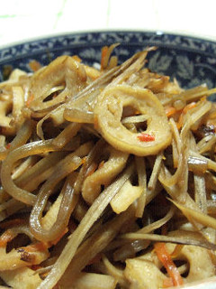 豆板醤できんぴらごぼう♪-レシピのメイン写真
