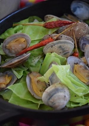 春キャベツとアサリのペペロン-レシピのメイン写真