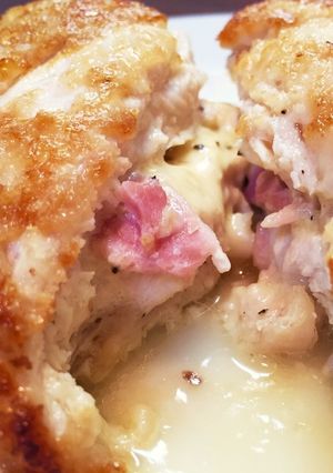 鶏胸肉のベーコンチーズサンド❁*+-レシピのメイン写真