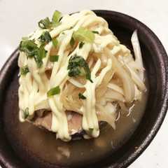 รูปของ おつまみにも！サバ缶の玉ねぎドレッシング