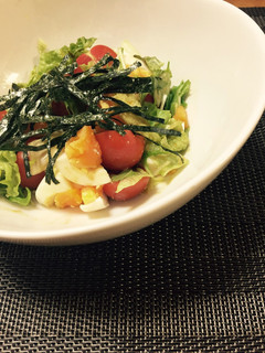 たまごと野菜の和風サラダ-レシピのメイン写真