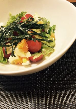 たまごと野菜の和風サラダ-レシピのメイン写真