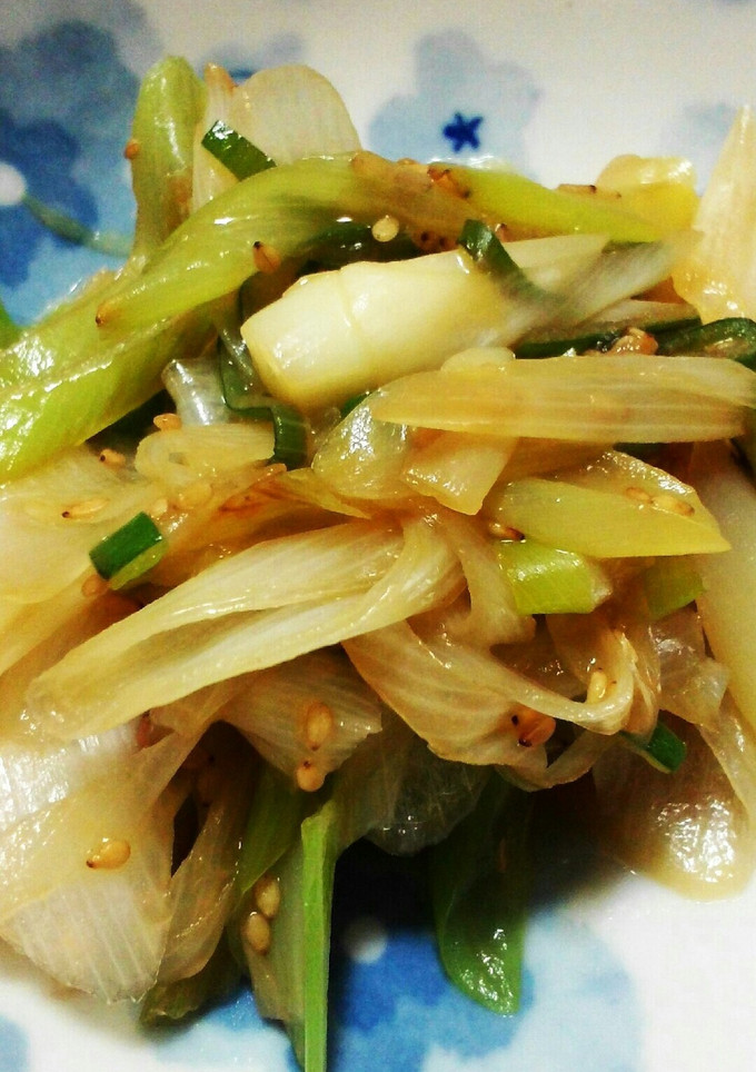 ねぎのゴマ油炒め-レシピのメイン写真