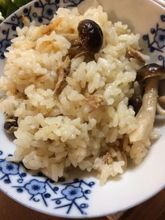 ツナとしめじの炊き込みご飯-レシピのメイン写真