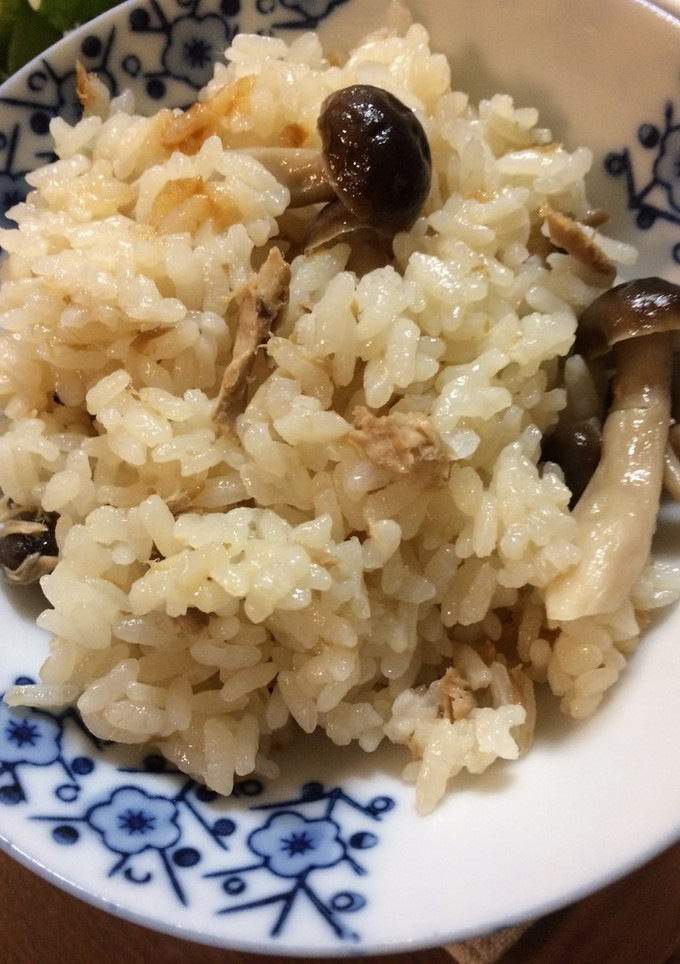 ツナとしめじの炊き込みご飯-レシピのメイン写真