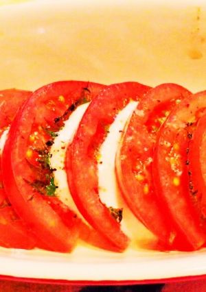 モッツァレラとトマトの焼きカプレーゼ-レシピのメイン写真