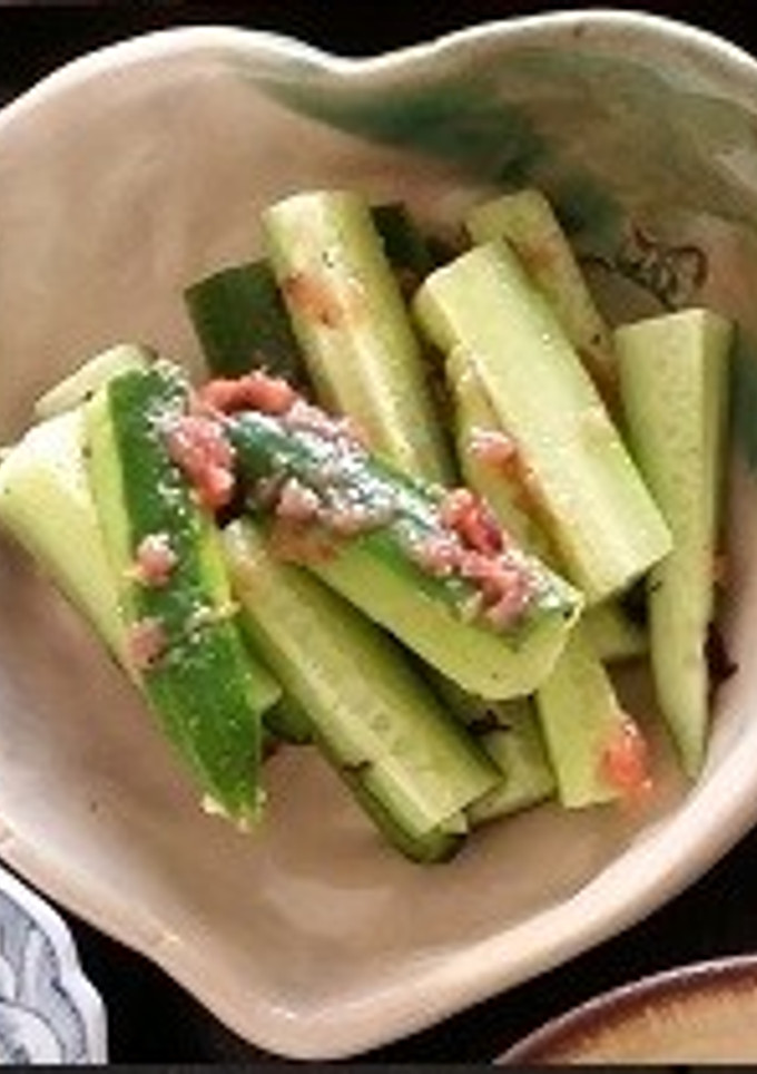 きゅうりの梅と鰹節としそ和え-レシピのメイン写真