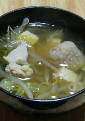 つくねと鶏肉の和洋ス~プ鍋-レシピのメイン写真
