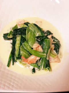 海老と小松菜のクリーム煮-レシピのメイン写真