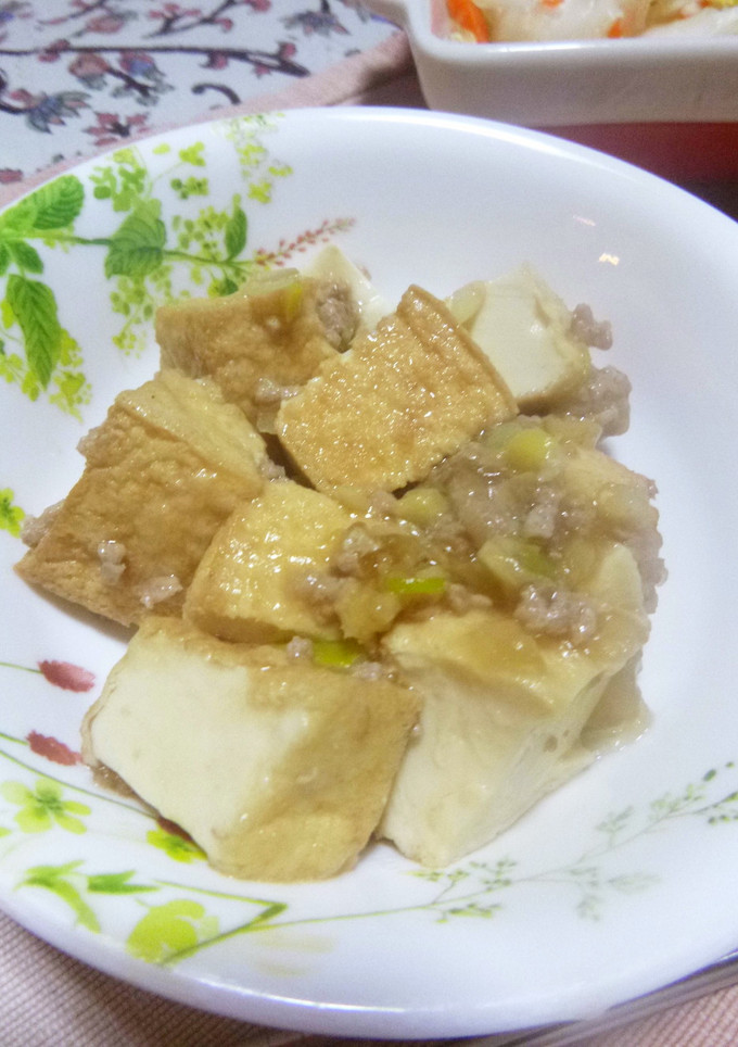 簡単＆少しヘルシー❤厚揚げと挽肉の旨煮☆-レシピのメイン写真