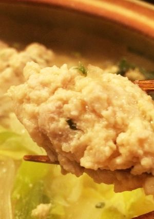 簡単☆お鍋に♫割烹の味!鶏だんご-レシピのメイン写真