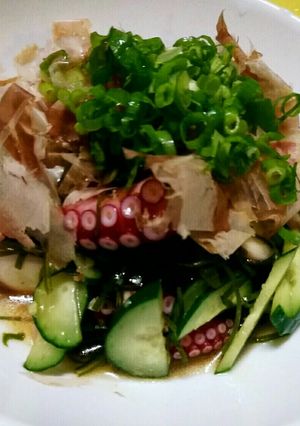 タコと切り昆布 キュウリのサラダ♡-レシピのメイン写真