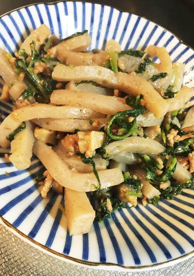 大根菜/蒟蒻/挽肉炒め(^_^)-レシピのメイン写真