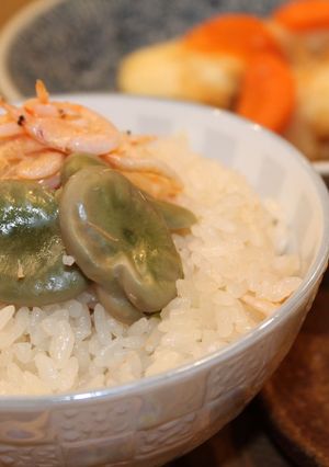 白出汁で*桜海老とそら豆の炊き込みご飯-レシピのメイン写真