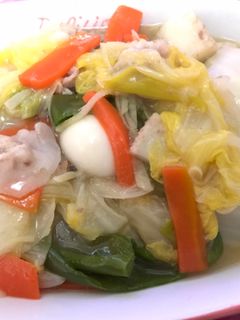 ぽかぽか温まる生姜入り野菜の中華あんかけ-レシピのメイン写真