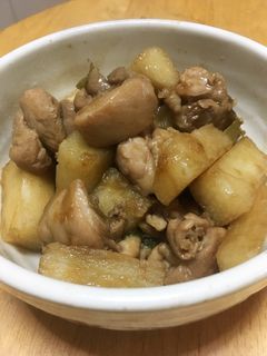 長芋と鶏肉の炒め煮-レシピのメイン写真