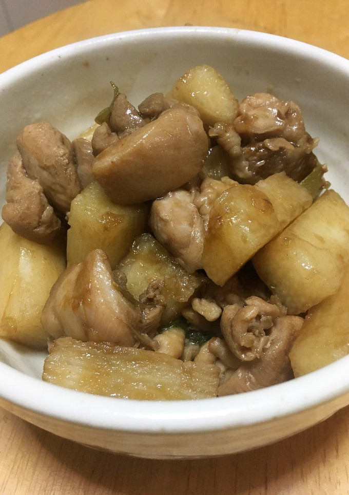 長芋と鶏肉の炒め煮-レシピのメイン写真