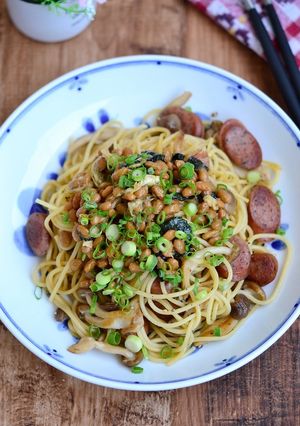 ねばねば納豆とおぼろ昆布のパスタ-レシピのメイン写真