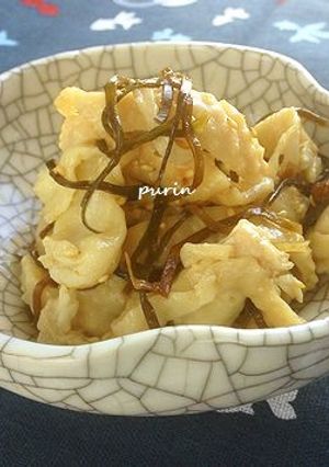 節約料理♪鶏皮の塩コンブ和え-レシピのメイン写真