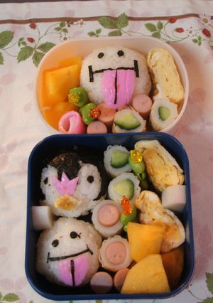 幼稚園キャラ弁(ポッチャマ・ベロベルト)-レシピのメイン写真