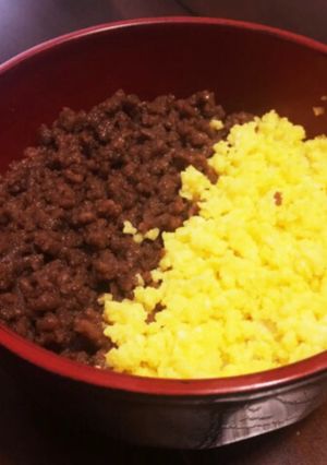 油使わず！超簡単！！10分で二色丼！-レシピのメイン写真