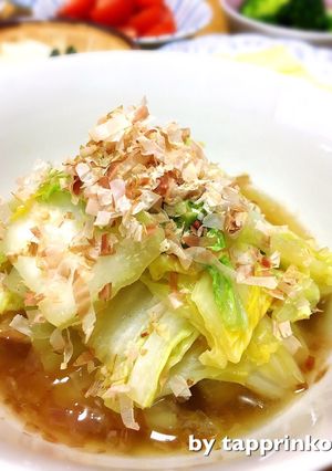 簡単♡副菜 癖になる白菜の炒めお浸し-レシピのメイン写真