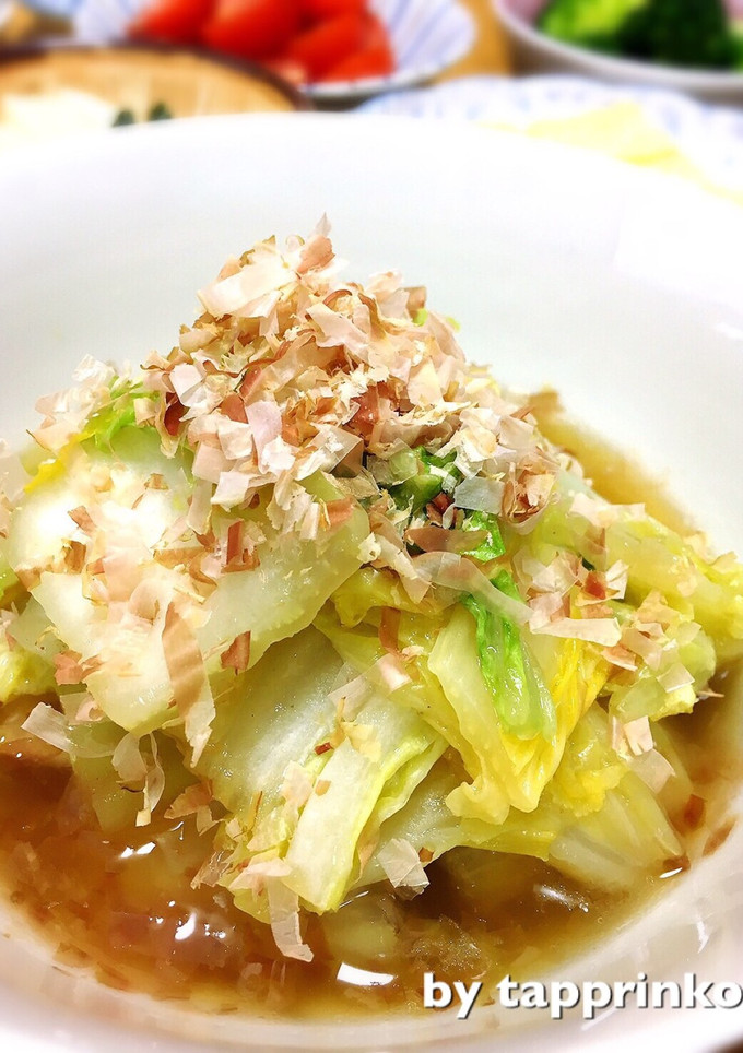 簡単♡副菜 癖になる白菜の炒めお浸し-レシピのメイン写真
