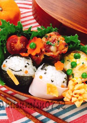【キャラ弁】ひな祭りに☆お雛様おにぎり-レシピのメイン写真