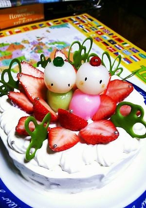 ひな祭りケーキが簡単すぎ!-レシピのメイン写真
