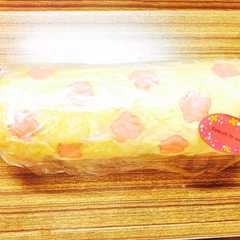 รูปของ 桜柄♡ふあふあロールケーキ♡