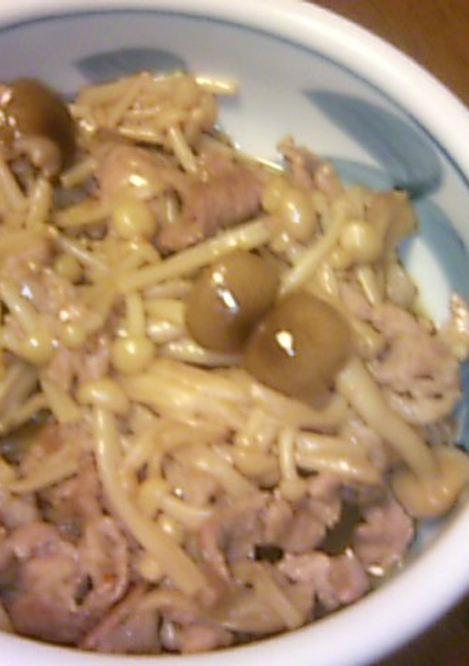 きのこと豚肉の甘辛煮-レシピのメイン写真