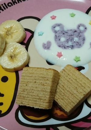 朝からにこにこ♪ヨーグルトアート-レシピのメイン写真