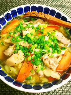 鶏とたっぷり野菜の和風ジンジャースープ-レシピのメイン写真