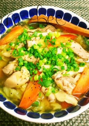 鶏とたっぷり野菜の和風ジンジャースープ-レシピのメイン写真
