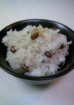 あずきご飯･･･小説「水底の森」より-レシピのメイン写真