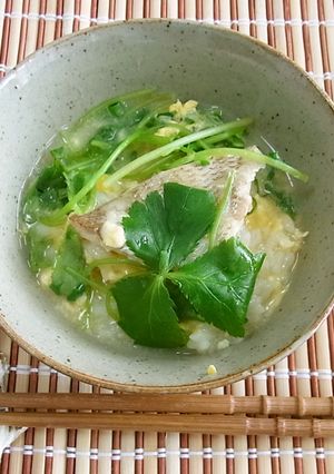 真鯛のあつあつ雑炊-レシピのメイン写真