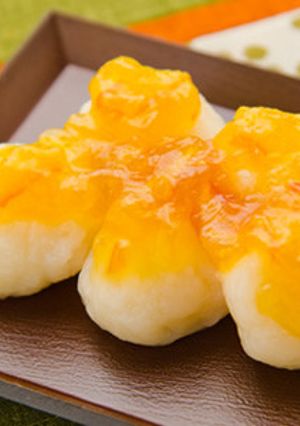 春の薬膳:白玉風長いものゆずあんかけ-レシピのメイン写真