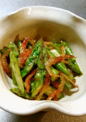 お弁当に☆アスパラと桜エビ炒め-レシピのメイン写真