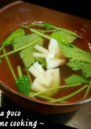蝶々のお吸い物(ひな祭りにぴったり)-レシピのメイン写真