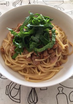 ツナと納豆のスパゲッティ✨-レシピのメイン写真