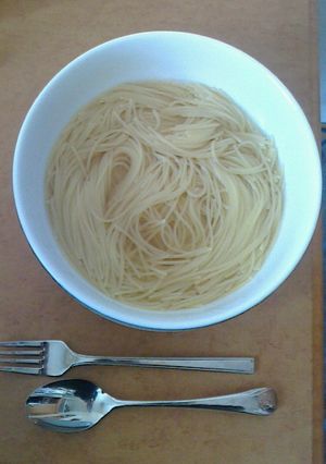 レンジでコンソメスープパスタ-レシピのメイン写真