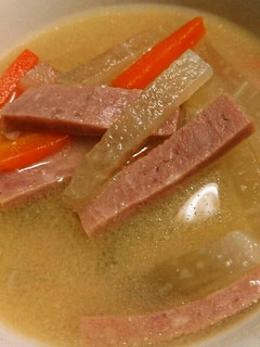 スパム入り味噌汁★-レシピのメイン写真