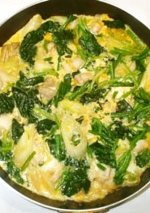 ほうれん草の親子丼♪簡単-レシピのメイン写真
