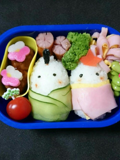 ひな祭りキャラ弁-レシピのメイン写真
